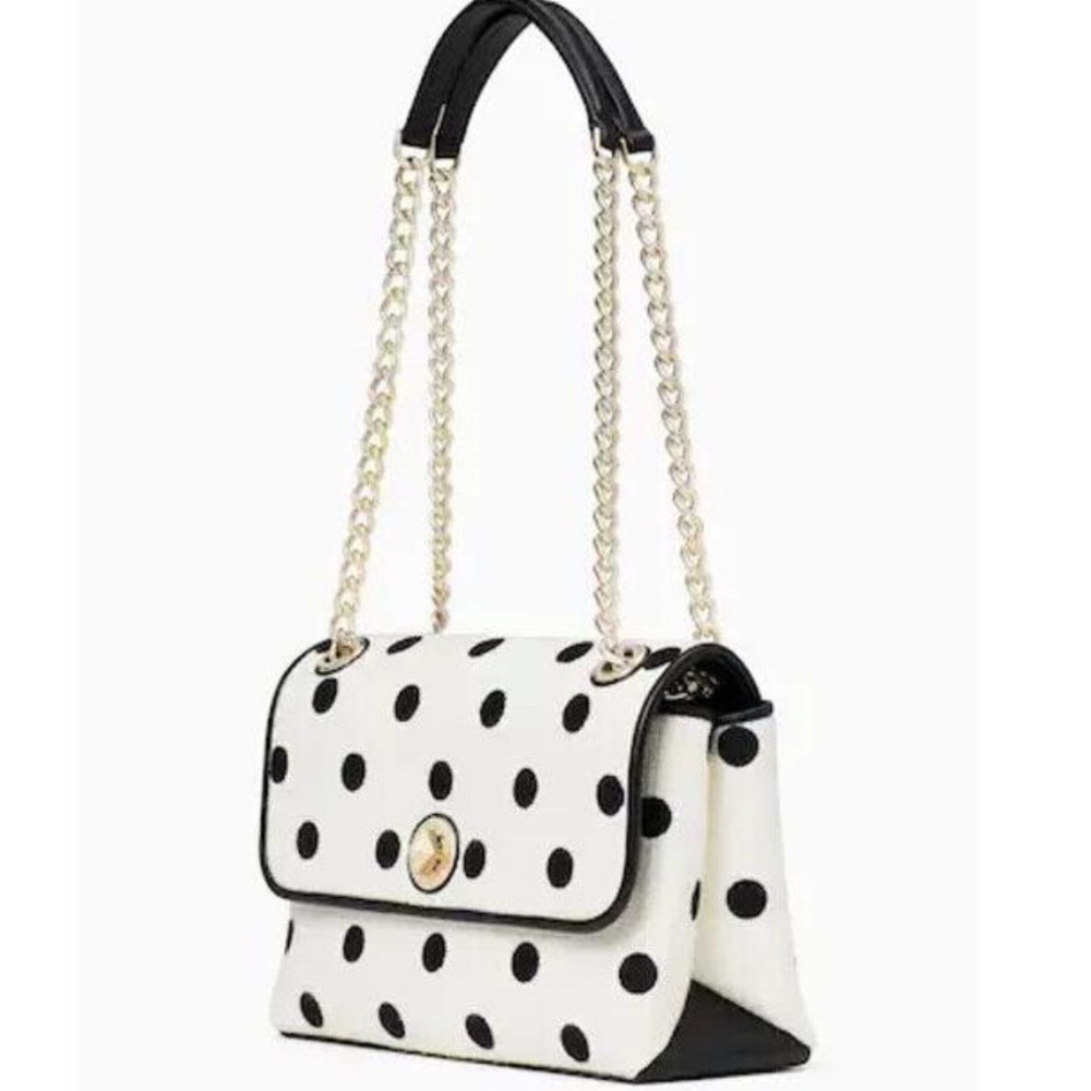 Kate Spade Natalia Embroidered Dot Medium Flap Shoulder Bag